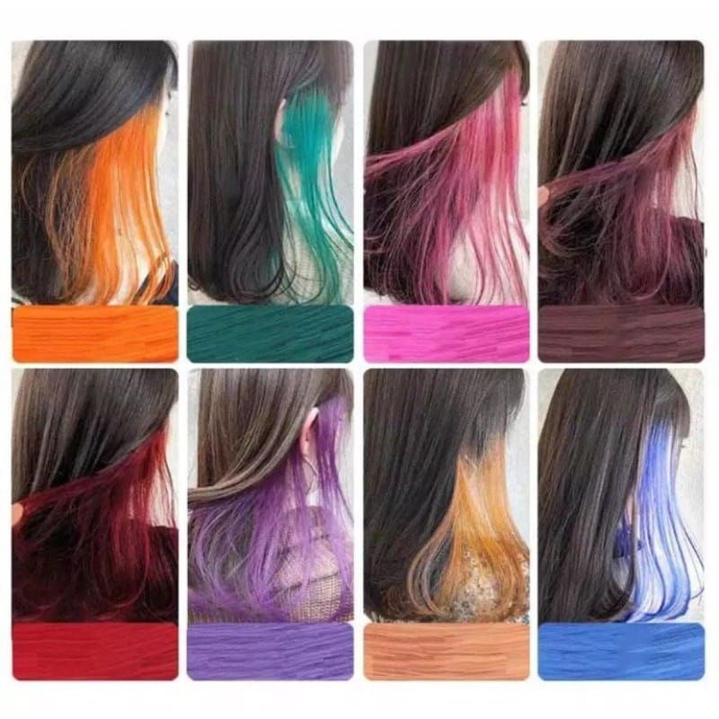 Mrcaisen HAIRCLIP WARNA wig hair clip colour highlight rambut sambung palsu extension