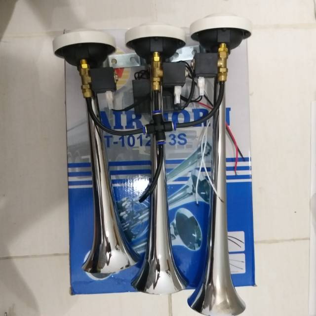Klakson Angin Telolet Terompet 3 Suara Telolet 24 volt
