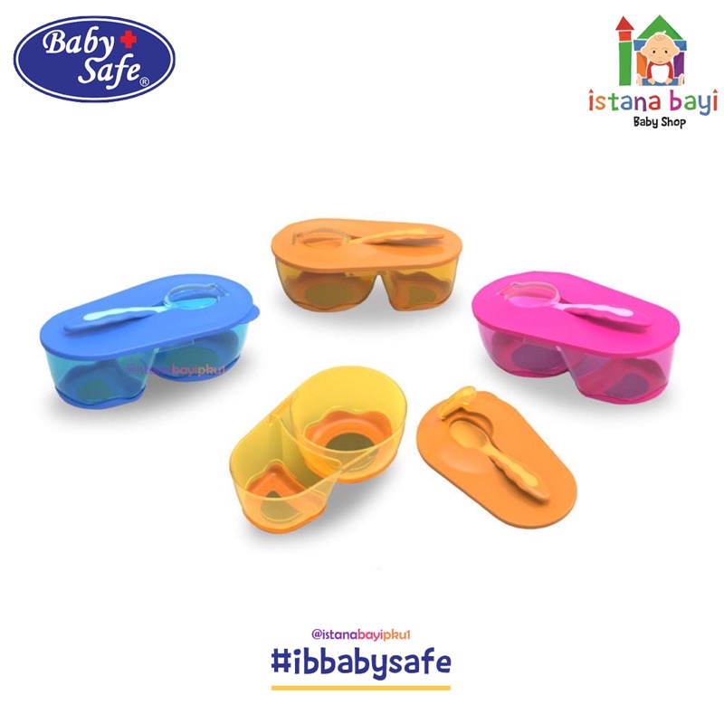 Baby safe Divided Bowl with Spoon - Mangkok makan anak AP010
