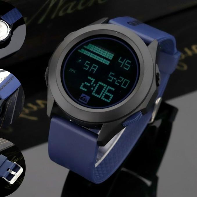 Jam Tangan Pria/ Wanita Quicksilver Digital Tali Rubber