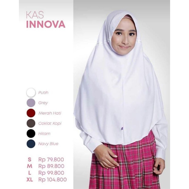 Kerudung sekolah RABBANI INNOVA - Jilbab Rabbani Original INNOVA Jilbab Kerudung Sekolah Anak dan De