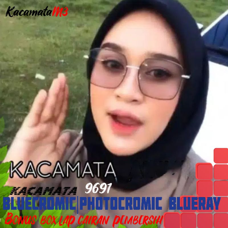 kacamata lensa bluecromic atau photocromic blueray bisa normal minus plus cilinder tergantung permintaan sampai minus 5 cyl 2 harga masih sama tulis saja pesanan kaka di catatan saat order free box lap cairan pembersih 9691 size 52-18-138