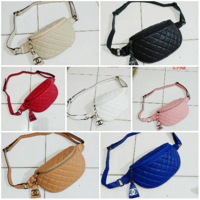 Chanel waistbag tas impor tas selempang tas murah import tas bumbags tas cewek