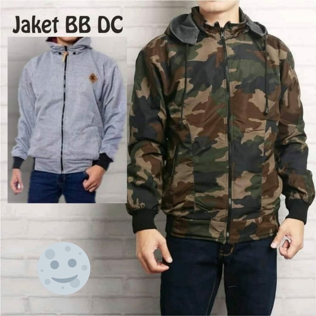 JAKET BOLAK BALIK ARMY DORENG - JAKET BOLAK BALIK PARASIT ARMY LORENG
