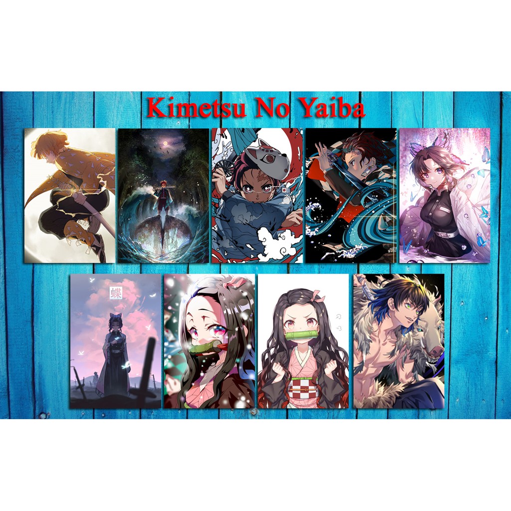 Hiasan Dinding Dekorasi Dinding Anime Kimetsu No Yaiba Wall Decor pusatmode1234