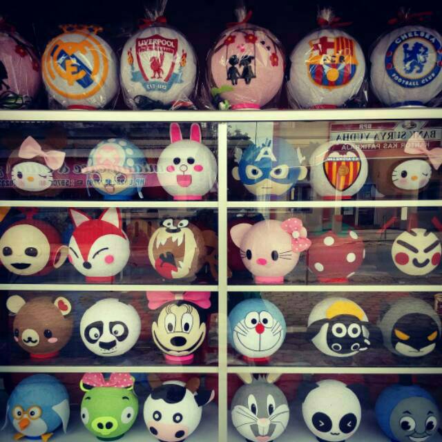 Lampion benang lampu tidur karaker