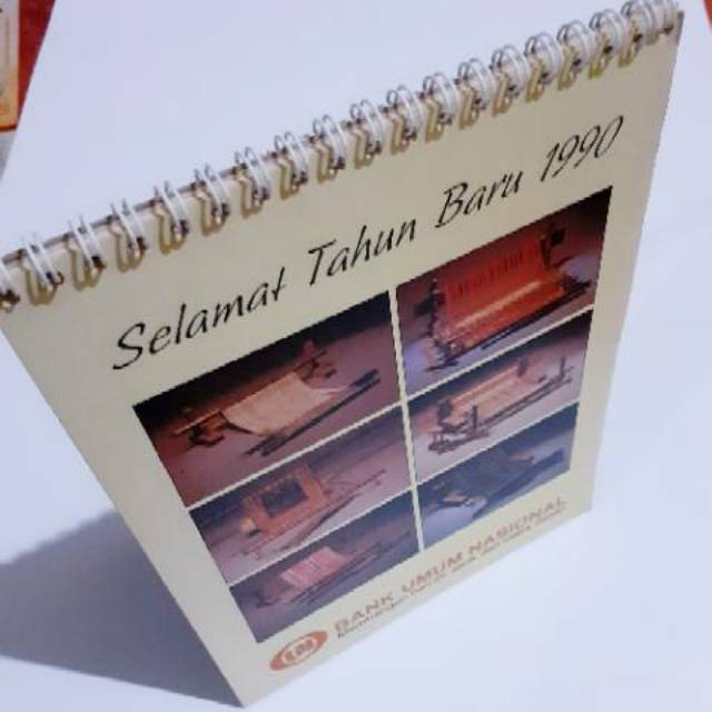 Tahun 1990 Koleksi Kalender Meja Jadul