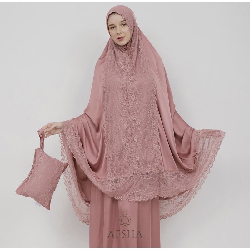 Afsha - Defect Sale Mukena Zara Silk Armani Silk