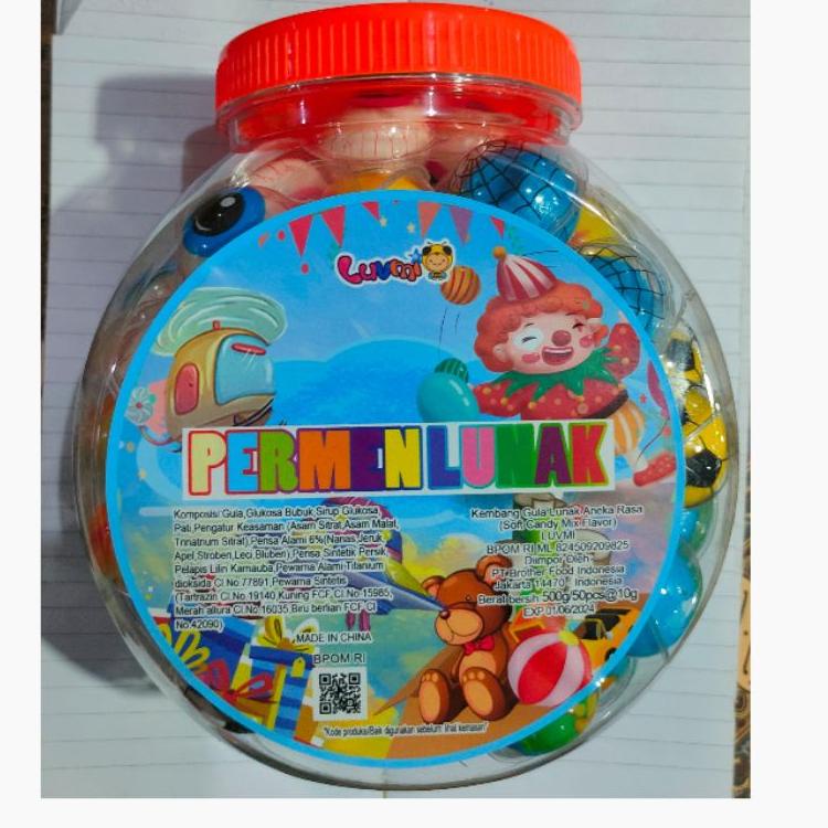

10.10 BRANDS FESTIVAL Permen jely Lunak Per Toples 50pc grosir