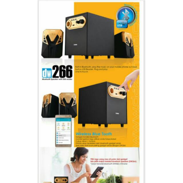 Speaker Aktif Bluetooth Dazumba DW266 - Speaker aktif