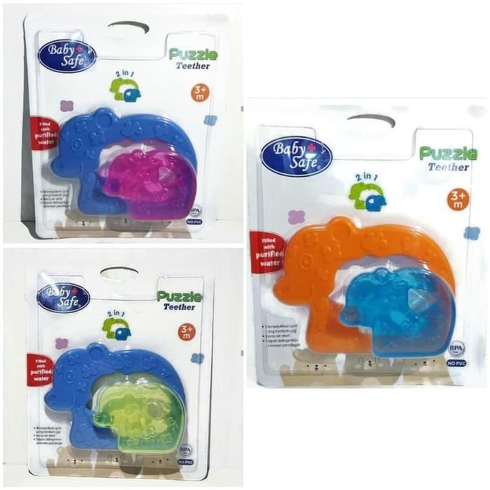 Baby Safe Gigitan Bayi Puzzle Teether 2in1 TT008