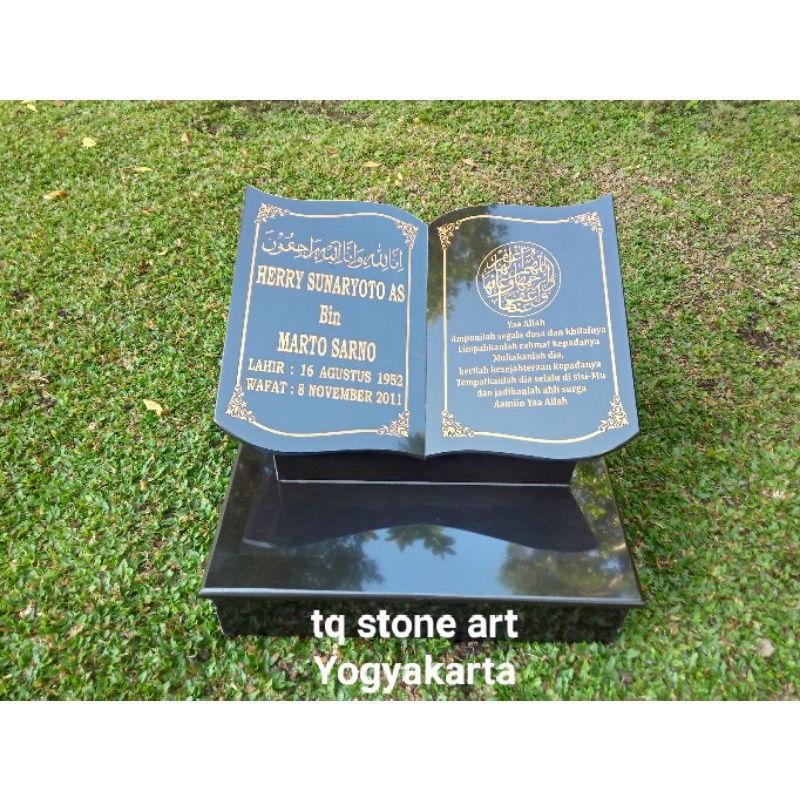 NISAN MAKAM/KIJING MODEL BUKU+DUDUKAN+TERAS+MINIMALIS FREE PACKING KAYU UKURAN P40 L40 T30