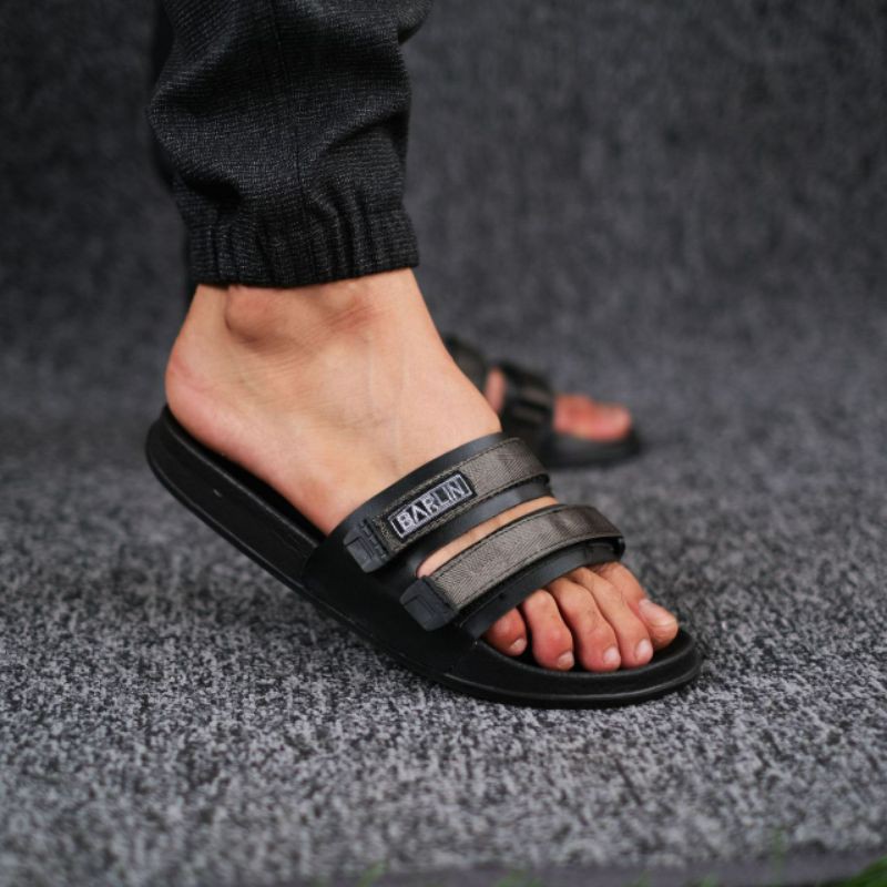 WOLF x ASTA - Sandal Casual Japit Pria Sendal Jepit Cowok Kulit Asli Full Leather 100%