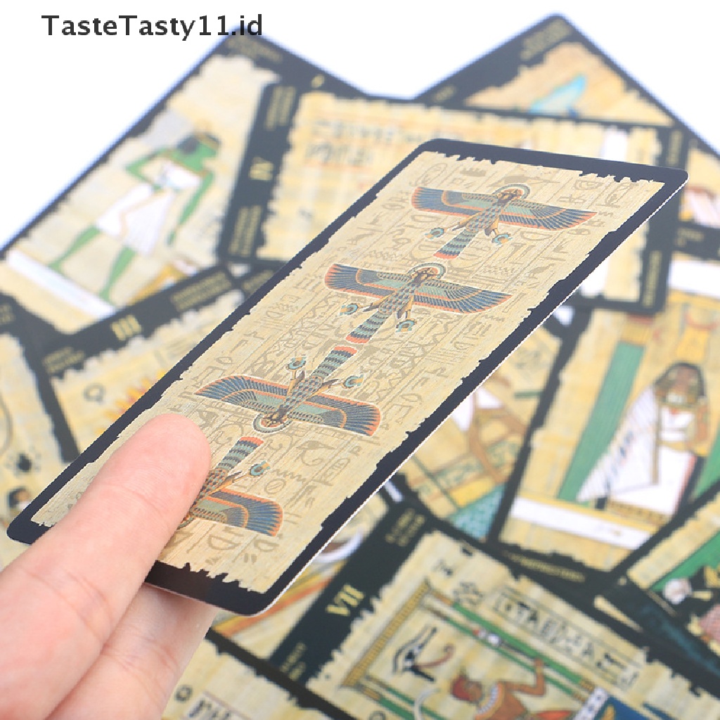 【TasteTasty】 Egyptian Tarot of Wirth Tarot Cards Oracle Cards for Divination Fate Tarot .