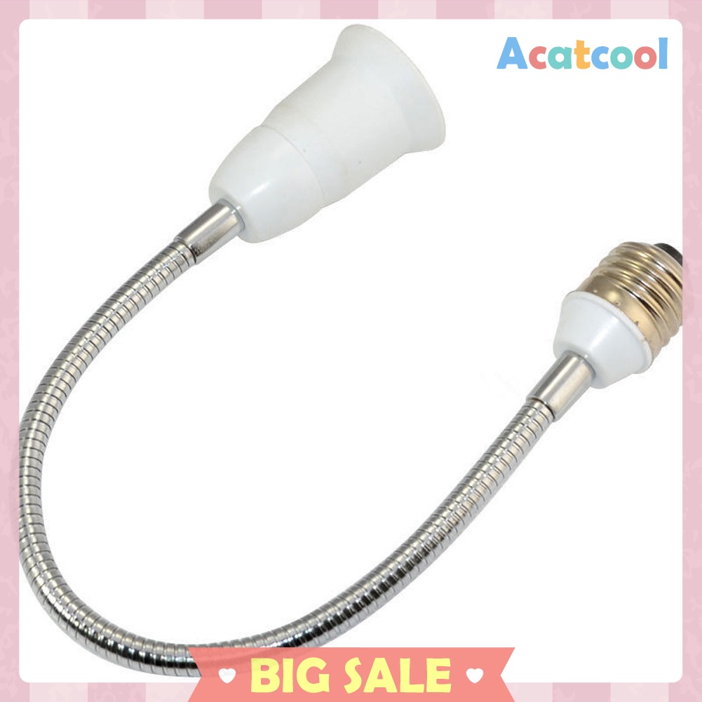 E27 LED Light Bulb Lamp Holder Flexible Extension Adapter Socket