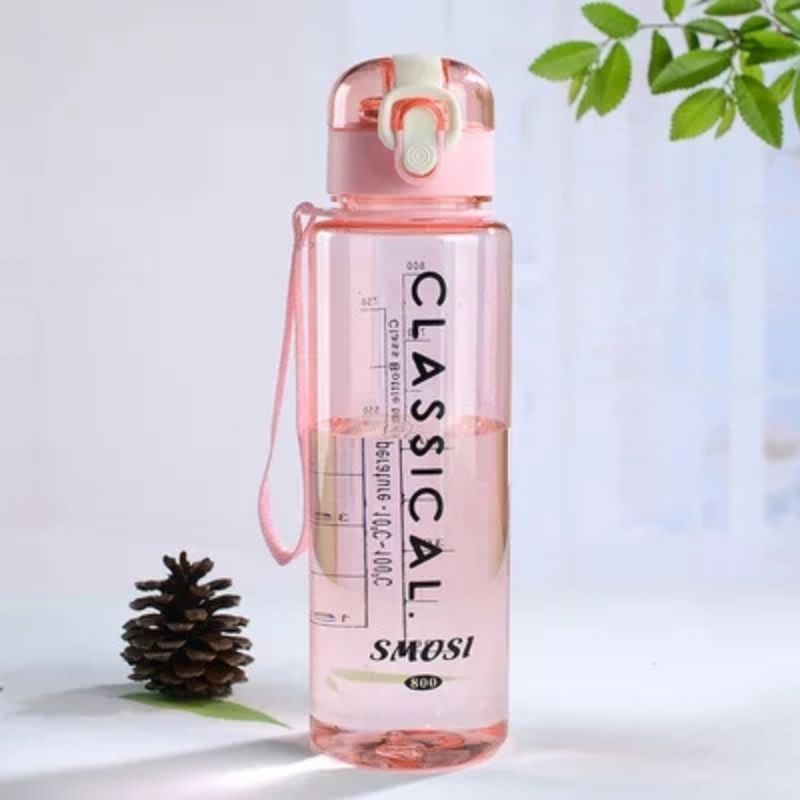 Botol Minum CLASICAL Transparan 800ML/Cocok Buat Olah Raga Dan Berpergian