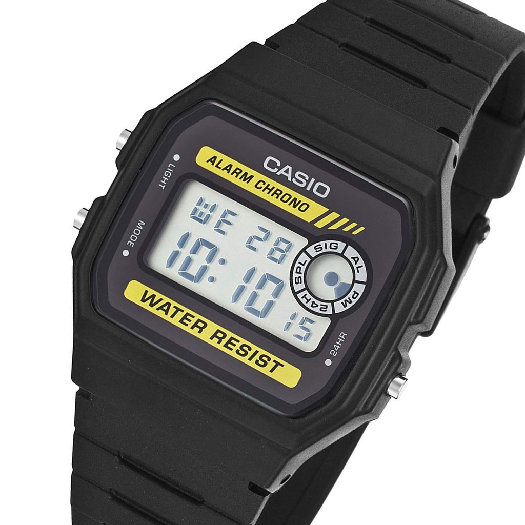 Casio General F94WA 8D 9D / F-94WA 8D 9D Jam Tangan Pria Digital Karet Hitam