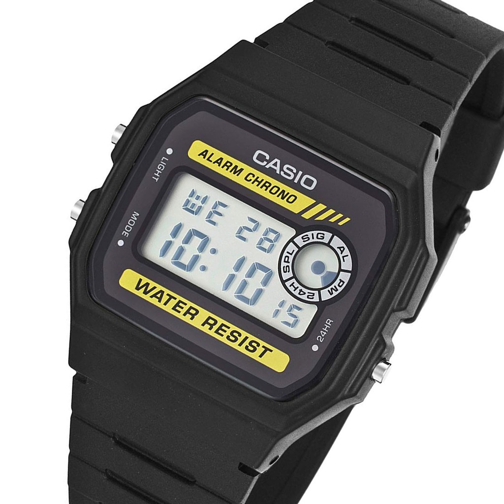 Casio Original F94WA 8D 9D / F-94WA 8D 9D Jam Tangan Pria Digital Karet Hitam