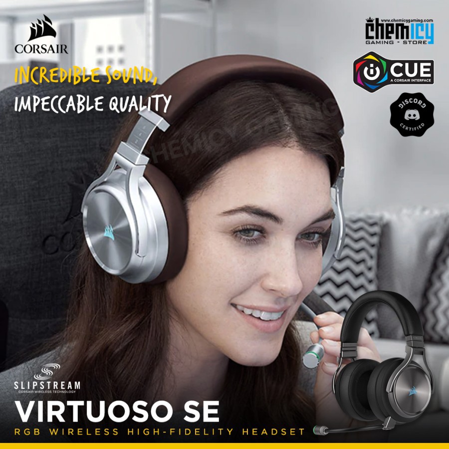 Corsair Virtuoso SE RGB Wireless High Fidelity 7.1 Gaming Headset