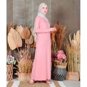 IMAH MUSLIM//BAJU GAMIS PANJANG BAHAN KAOS MANSET GAMIS PANJANG KAOS MURAH BISA COD