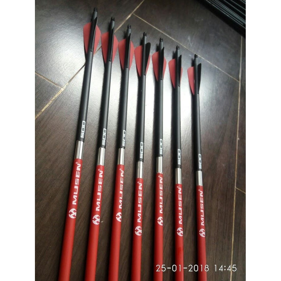 Anak Panah - Panahan - Panah Arrow / Anak Panah Carbon Mix Spine 500 Flash Deal