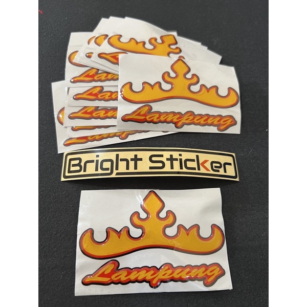 STICKER EMBLEM LOGO LAMPUNG STICKER MOTOR STICKER MOBIL TIMBUL 3D