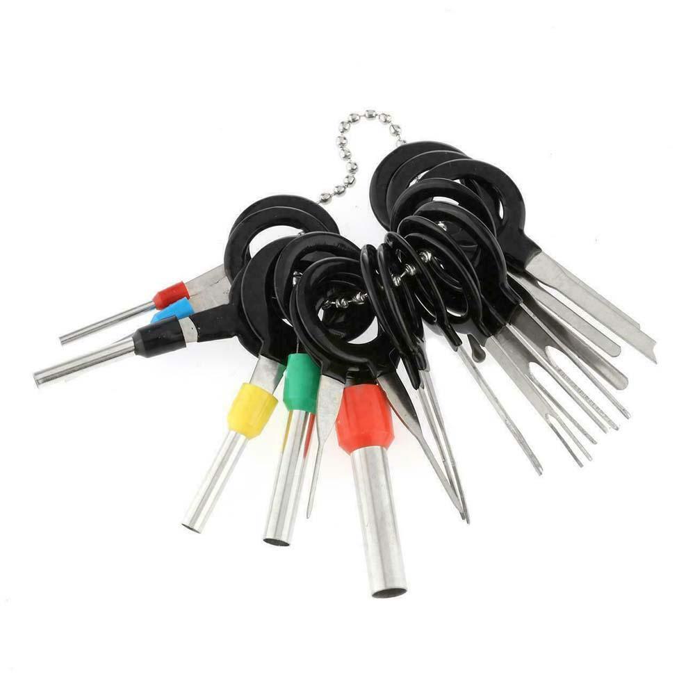Quinton Alat Pencabut Terminal Kabel Listrik 18 /21 /26 /36 /38 /41Pcs Terminal Puller Plug Extractor Kit Pemetik Jarum Alat Perbaikan Tangan Mobil