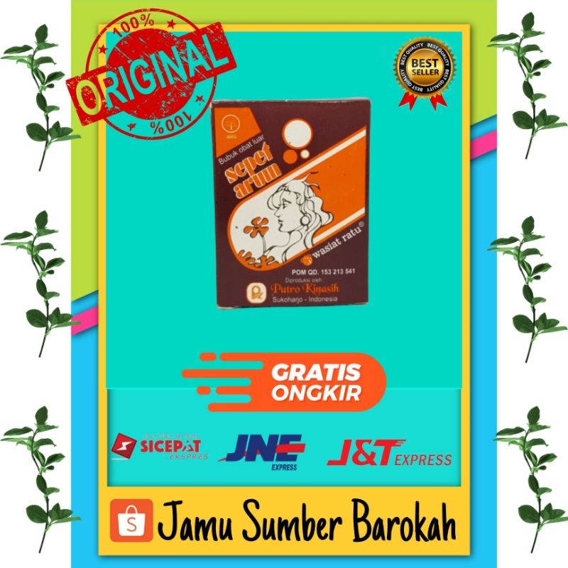 

Sepet Arum Serbuk untuk perempuan isi 10 sachet original