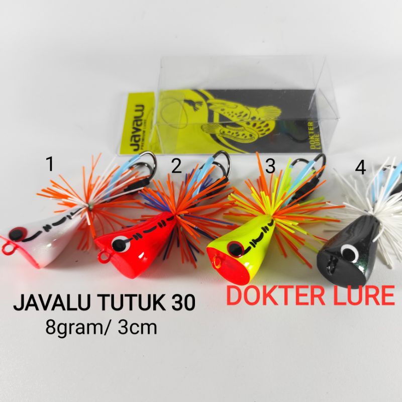 LURE Jump Frog JAVALU TUTUK 30 8gr 3cm Umpan Jaws Casting Gabus Toman