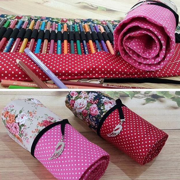 

TEMPAT PENSIL GULUNG / ROLL PENCIL CASE / TEMPAT PENSIL HANDMADE UNIK