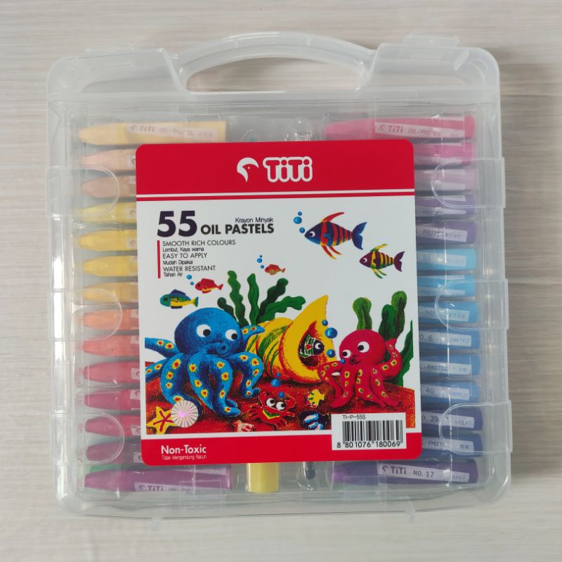 

Crayon Titi Joyko 55 warna / Oil Pastel