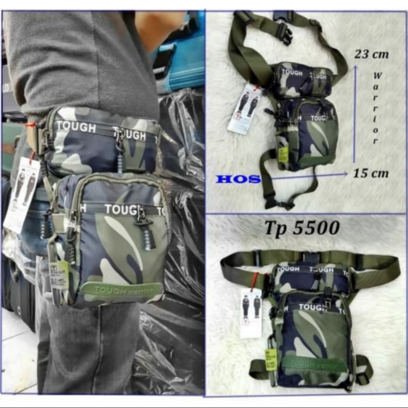 Tas Selempang/Pinggang/Paha Tough Army Loreng 5500