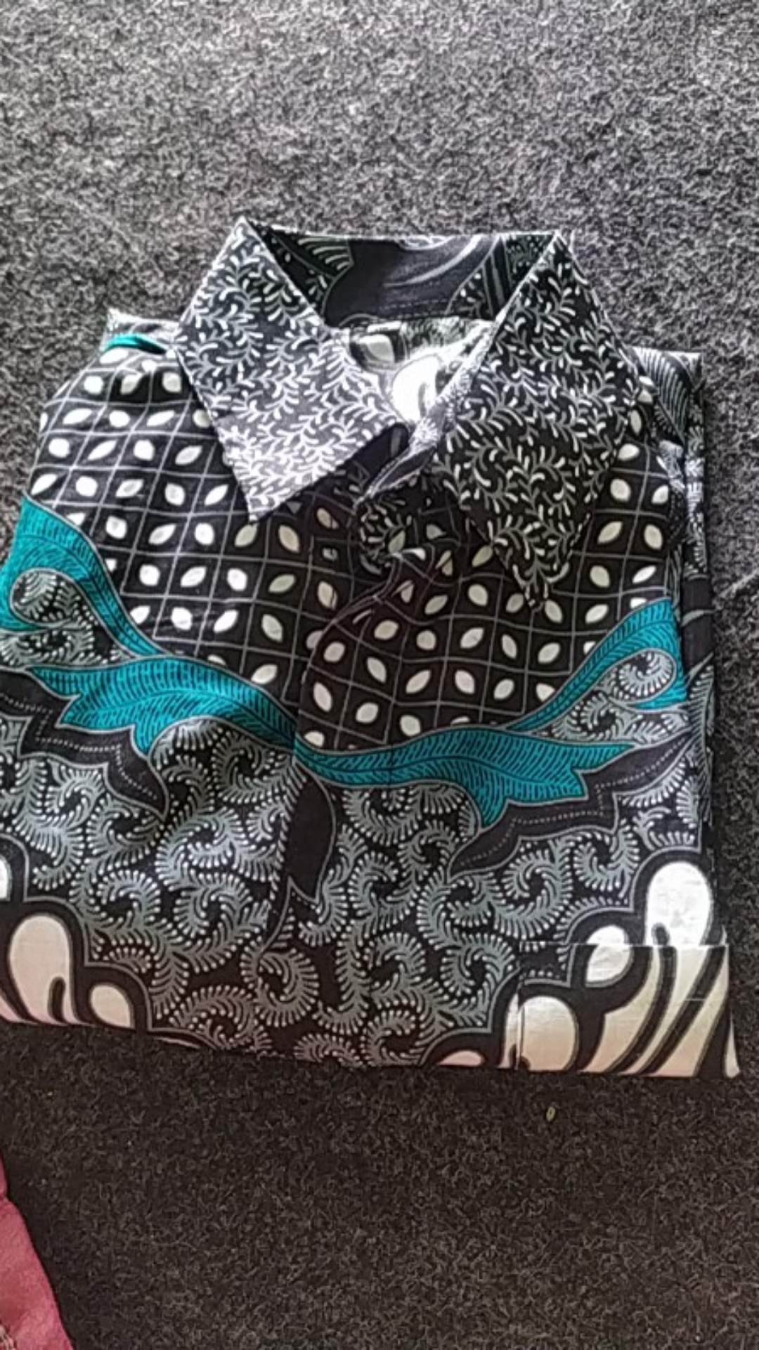 Kemeja Batik Pria Lengan Panjang Akar Coklat Akar Abu Seragam Kantor Terbaru Bisa Cod