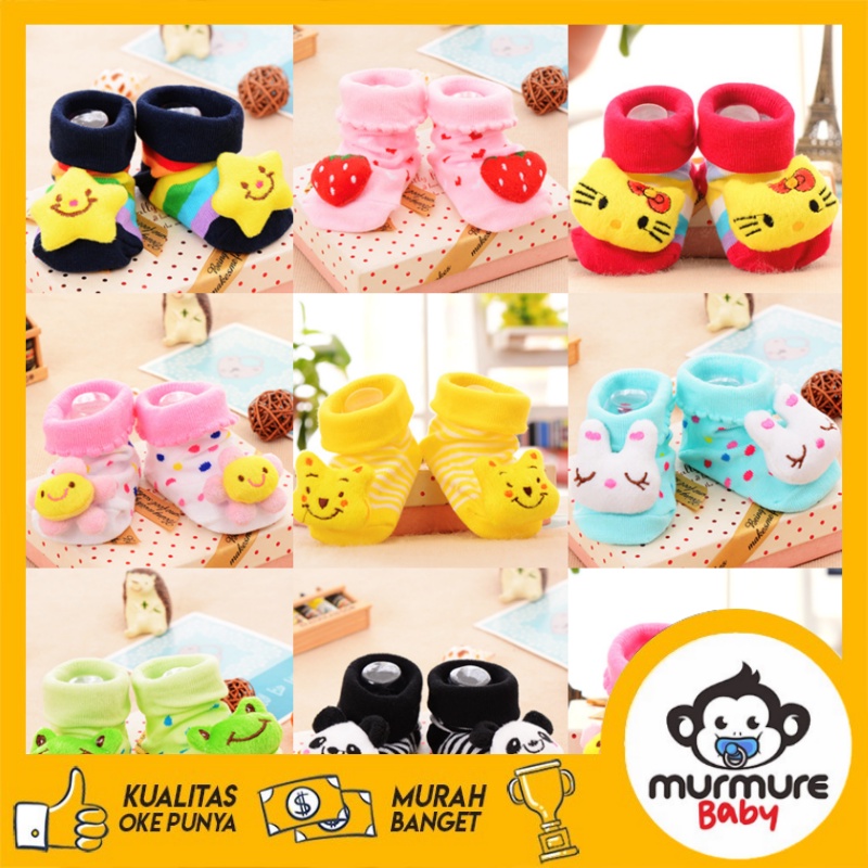 MURMURE.BABY I KAOS KAKI SEPATU BAYI KARAKTER 3D LUCU KAOS KAKI ANTI SLIP MURAH PRODUK IMPORT MURAH