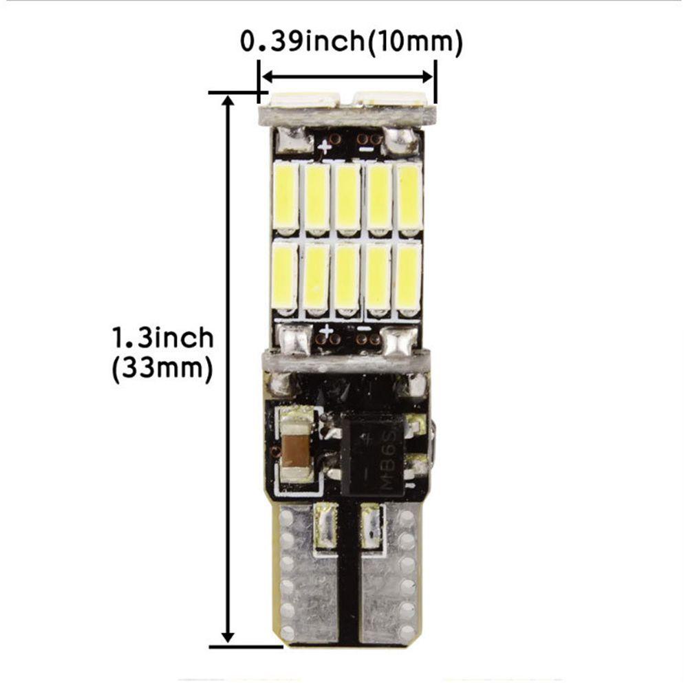 Populer 4 Pcs Lampu Plat Lis 4 Pcs Bola Lampu COB LED 4014-26smd Dome Map
