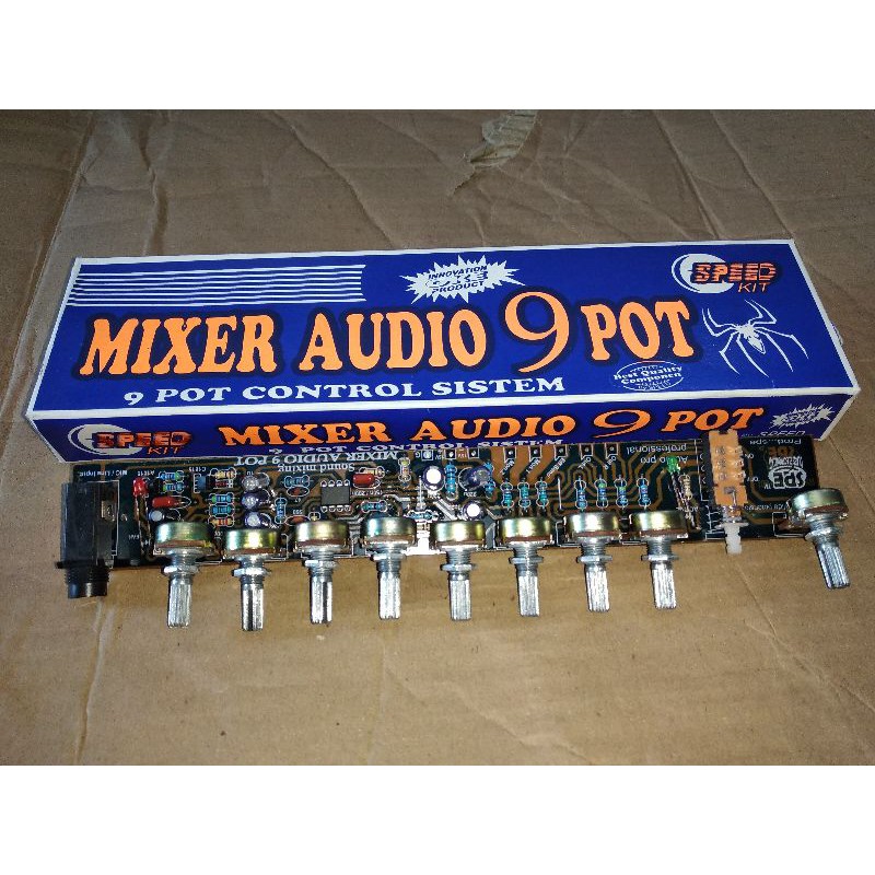 Kit audio mixer 9 potensio