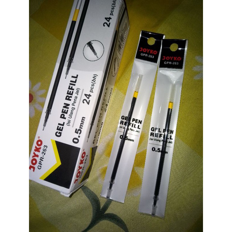 

GEL PEN REFFIL joyko 0.5mm Hitam (1pcs)