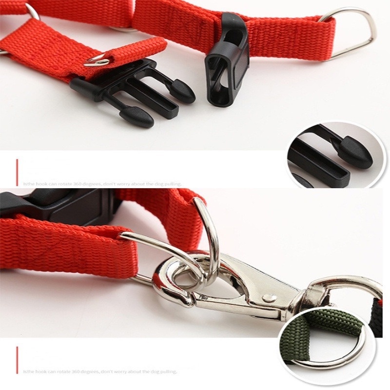 ★〓YUFeiPet〓★ Dog Leash Pet Dog Walking Rope Medium and Small Dog Collar Vest Style Puppy Dog Chain Three-piece Suit