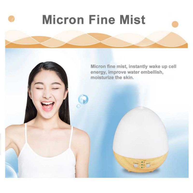 Humidifier Aromatherapy Diffuser Unik Egg 235ML Aromaterapi Pelembab Pewangi Ruangan Essential oil