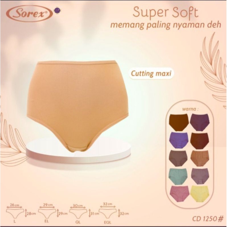 Celana dalam Sorex 1250 uk L EL QL EQL