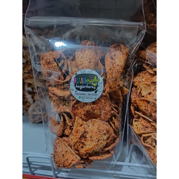 Basreng stik & pipih cikruh (pedas jeruk purut) 250gr-Pipih