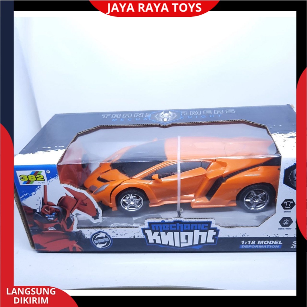 Mobil Remote Control Berubah Menjadi Robot Derformation Autobot New Editon Mechanic Knight Rc CAR