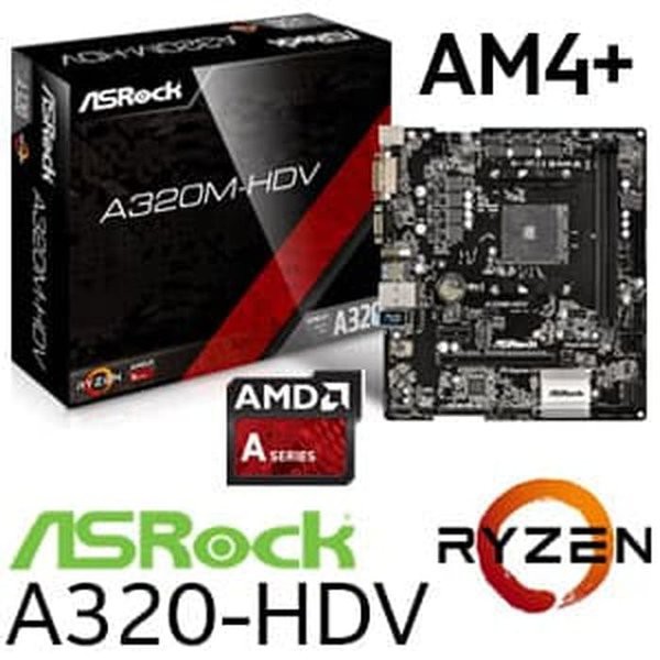 Order Langsung Paket Mobo Asrock A320M-HDV & AMD Ryzen 3 2200G with VEGA 11 Graphics Diskon