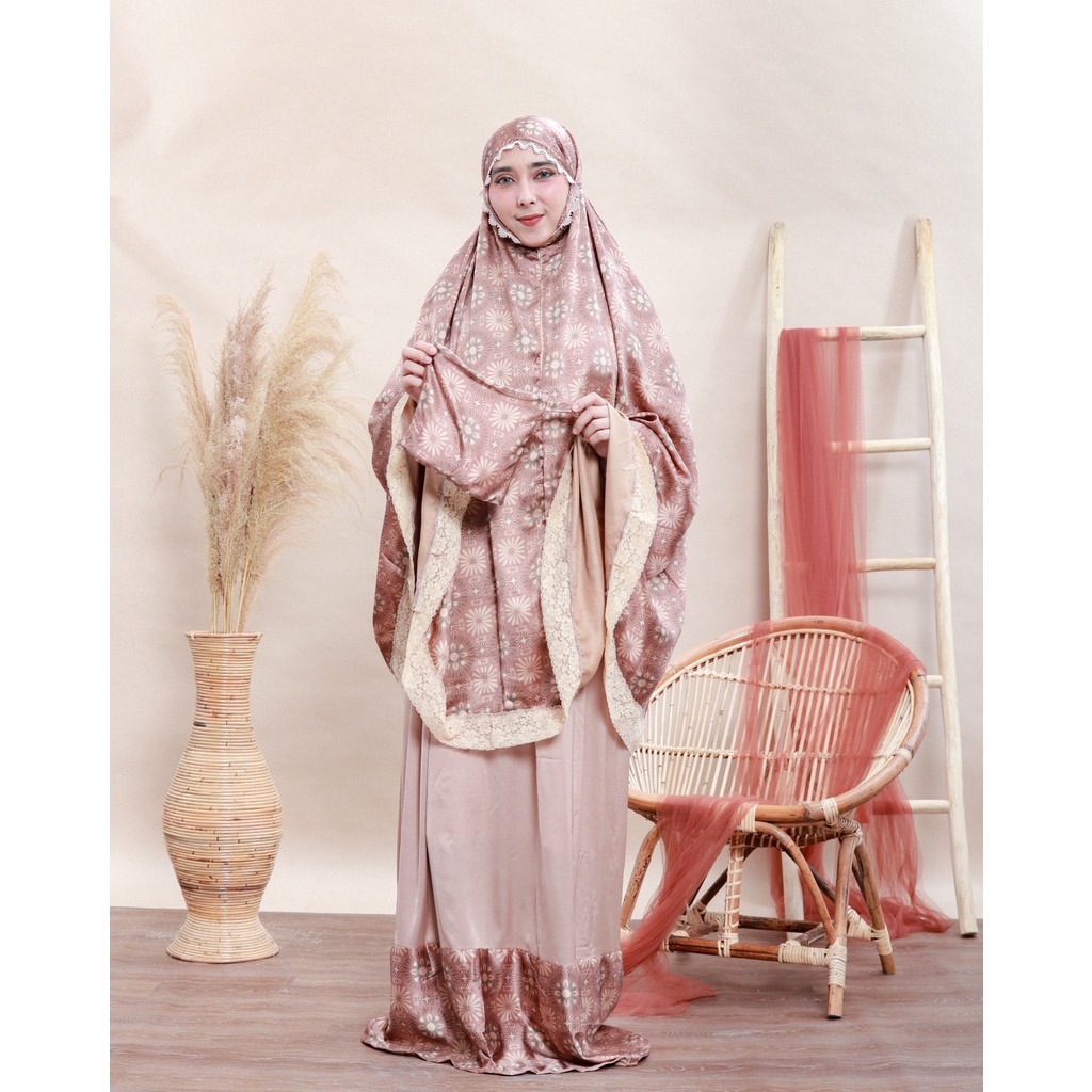 Mukena 2 in 1 Motif Satin Silk