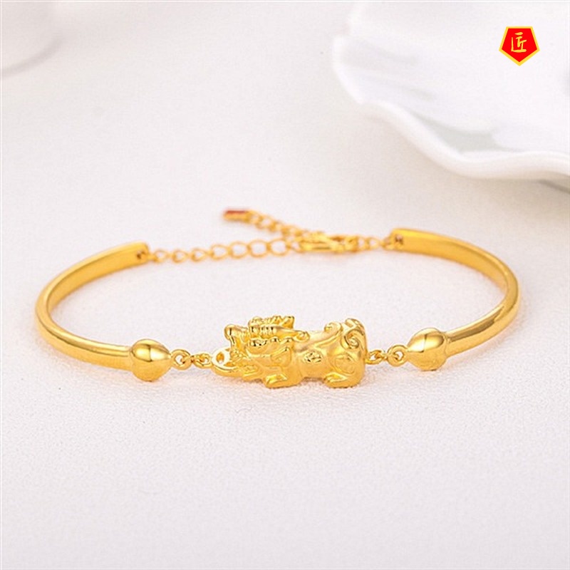 [Ready Stock]Lucky Gold Brave Troops Bracelet