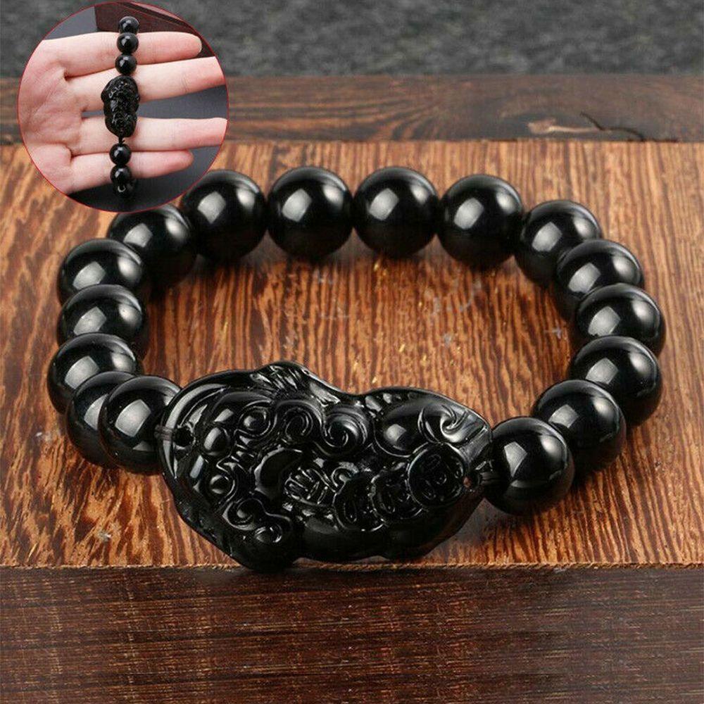 R-flower Pi Xiu Gelang Hot Sale Kekayaan Attract Hitam 10MM