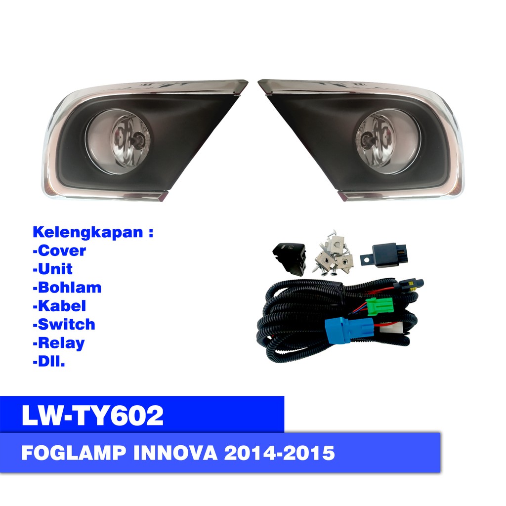 FOGLAMP / LAMPU KABUT LOWIN LWTY602 TOYOTA INNOVA 2014