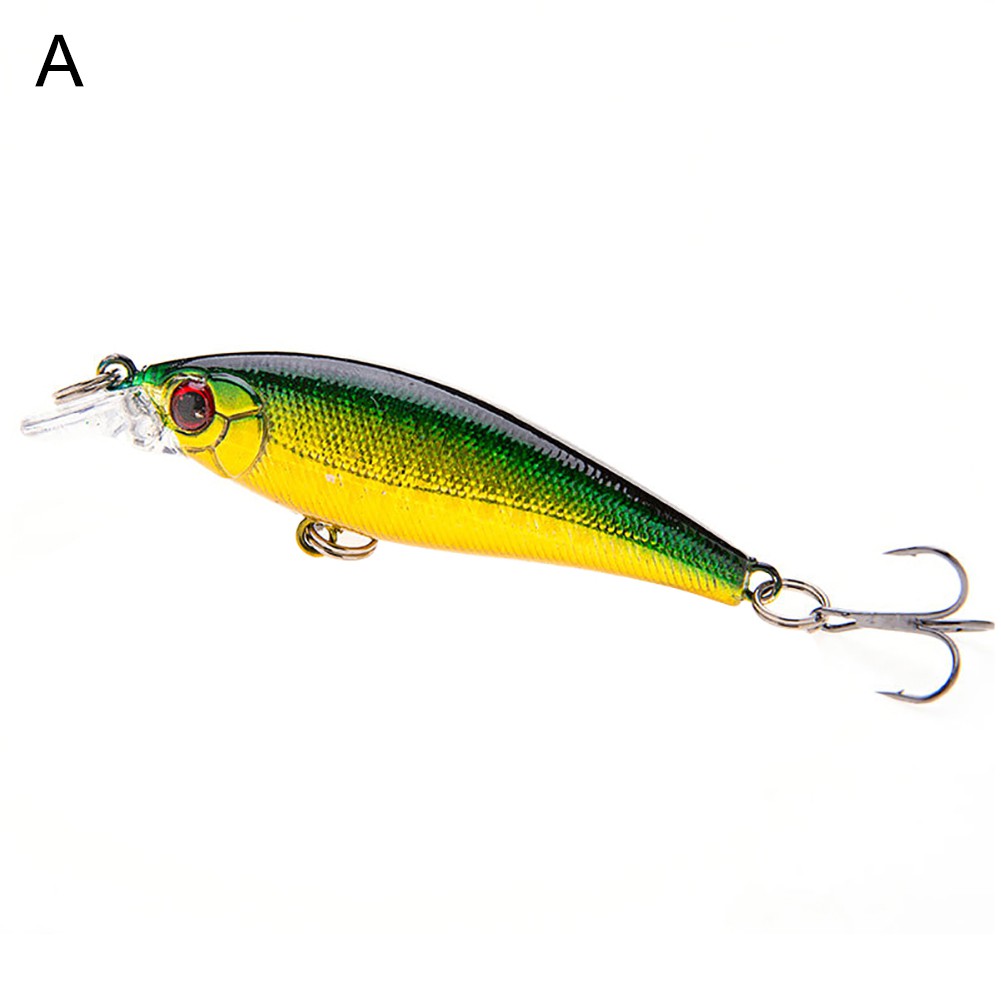 [Jianxin] Umpan Pancing Crankbait Simulasi Mata 3d 7.5cm 6.7g Dengan Kait