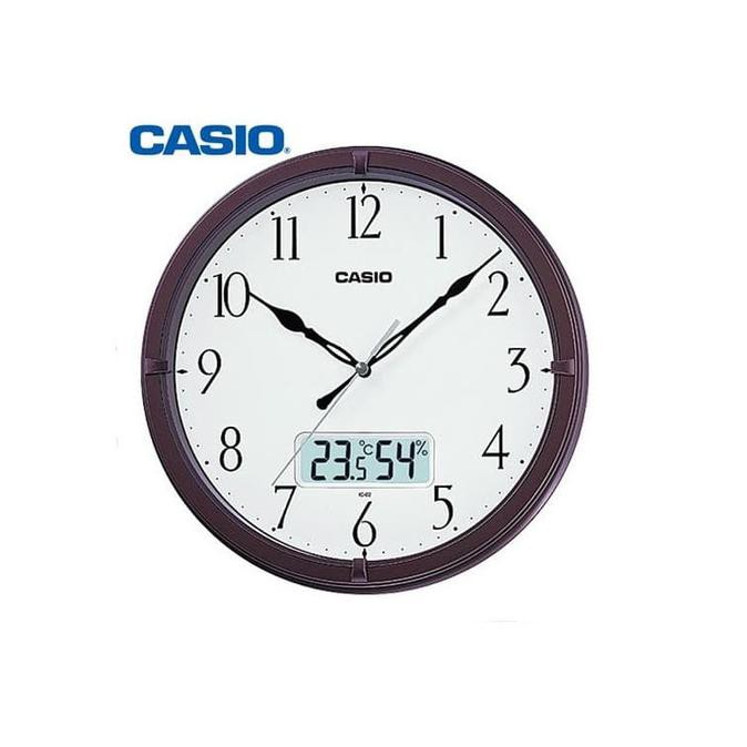 JAM DINDING WALL CLOCK CASIO IC-02 IC 02 5DF ANALOG DIGITAL ORIGINAL