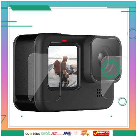 (BISA COD) FTIHSHPTelesin Lens &amp; LCD Screen Protector for GoPro Hero 9 - GP-FLM-902